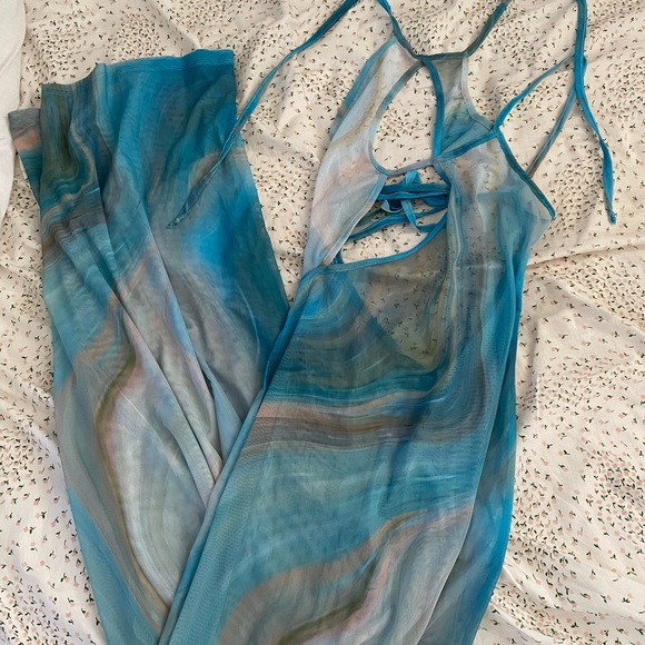 NWT Jaded London Swim Marble Maxi Dress - Picture 2 of 8